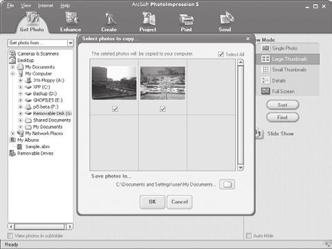 4. ArcSoft Panorama Maker 4 will process your photos in