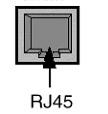 Interface Description RG2-1TX Interfaces Ethernet Interface The RG2-1TX has a RJ45 connector for use on 10/100BaseT networks Detail view of RJ45 connector Serial Interface RG2-1TX has a DB9