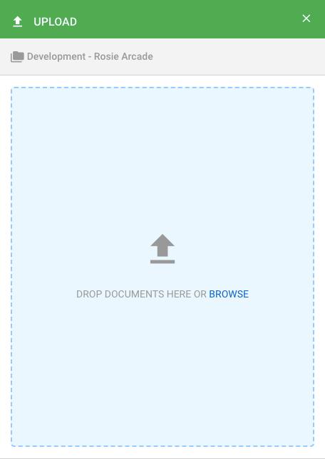 Adding Documents via Connect To add documents to a workspace: 1. Click the green + icon. 2. Select the Add Document document icon. 3 4 5 3.