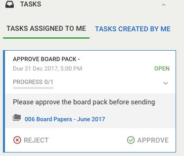 Viewing Tasks 1 It is easy upon login to see all Tasks that have been created by you or assigned to you by clicking on the Tasks button.