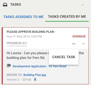 Managing Tasks To complete a Task: Click on the relevant action button: Review / Approve / Reject / Acknowledge: 1.