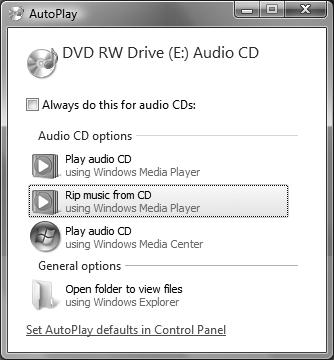 C 528 / 6 Copy Music from CDs for Videos & Slideshows 1. Insert your CD into your computer s CD drive and close the drive tray. 2.