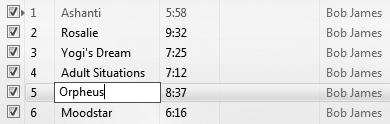 If Windows Media Player didn t manage to identify your CD and fill in the details (which is possible for some rare CDs), it s a good idea to fill in the name of each track yourself.