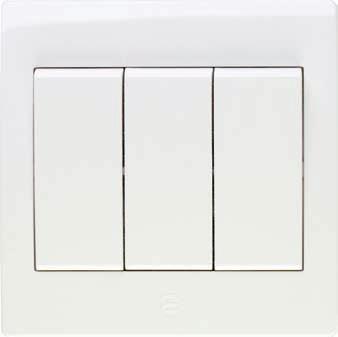7x7 Code: 707-571-2 16AX Two gang two way switch 16AX 7x7 Code: 707-576-2