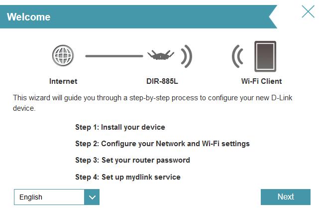 Section 3 - Getting Started Setup Wizard If this is your first time installing the router, open your web browser and enter http://dlinkrouter.local./ in the address bar.