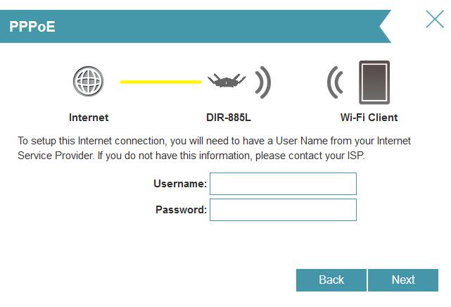 Select your Internet connection type (this information can be obtained from your Internet service provider)