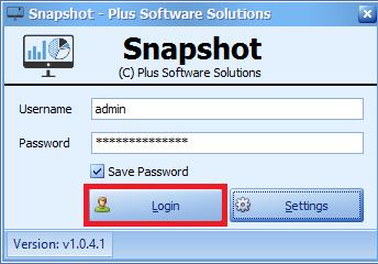 3. Enter the username and password and click the Login button to login to