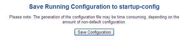 so that the running configuration sequence becomes the startup configuration file, which is called configuration save.