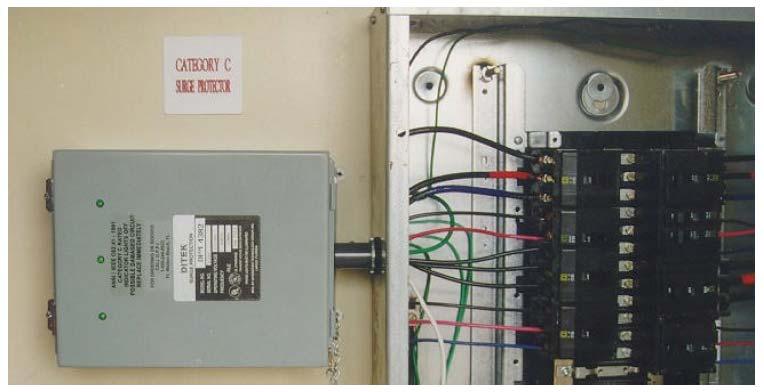 Figure 3. Optimal Installation of Surge Protector Leads Second Example c.