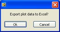 Section 3 Expotring Data to Excel Once the sweep has completed, the Export Data to Excel will become active.