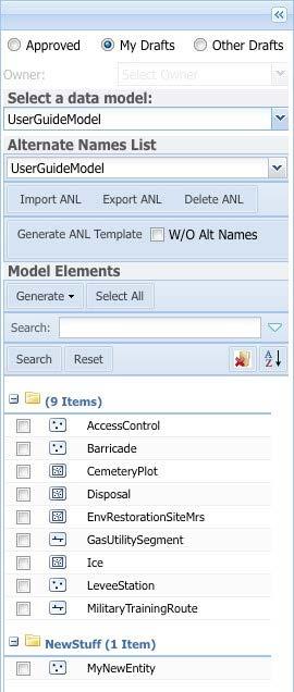 If you wish to view what alternate names are included in your model, the Export ANL button will allow you to export it to an Excel