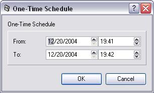 One-Time Schedule Weekly Schedule Schedule Cycle Recording Select this item to enable cycle recording.