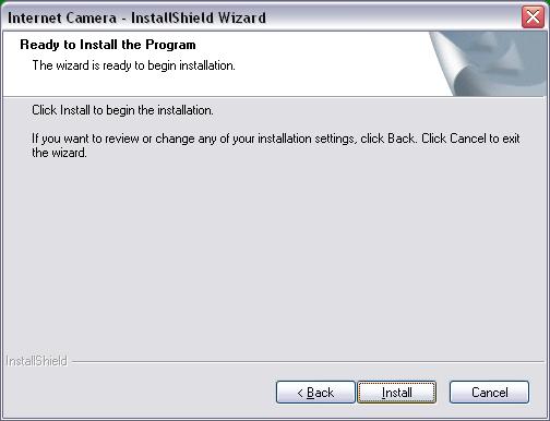 4. If you wish to install the software program in an alternate location, click Change ;