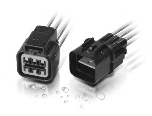 NMWP SERIES 090 CONNECTOR New Multi-pole Water-proof Type DISTINCTIVE FEATURES Improving on conventional waterproof connectors, the NMWP connector is a compact 2.3mm tab size (5.