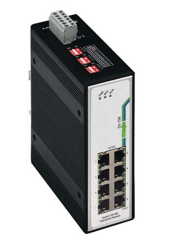 852-102 8-Port 100BASE-TX Industrial Switch The 852-102 Industrial Switch is an 8-port 10/100Base-TX Ethernet switch.