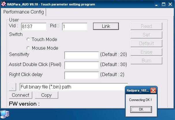 if it is factory default setting Mouse Mode, please keep Pid Value as 1 ; if it is set as