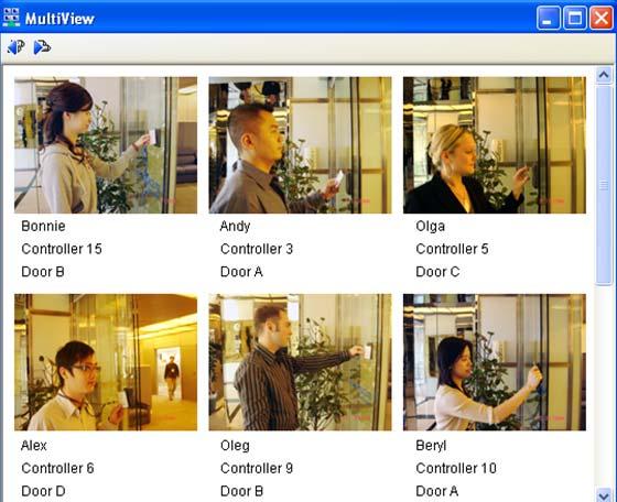 5.4 The MultiView Window The MuliView window provides a quick view of up to sixteen preset cameras on one screen. These cameras can be a mix of cameras from several IP devices.