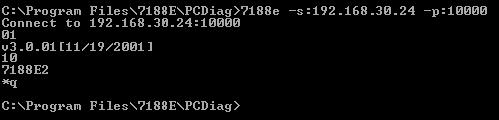 7188E: Command-prompt mode program, used to send data to specific machines using TCP protocol.