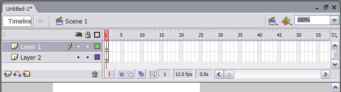 The Timeline Layers Playhead Frames Frame view Layer controls Status bar The Timeline controls and displays the static and moving elements of a project over time.