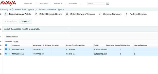 5. Select WOS Server as the upgrade source and click Next.