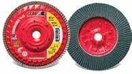 FLAP DISCS Compact C3 and Z3 5/8-11 Trimmable USA Made Flap Discs C3 (Ceramic) for aggressive cutting action. Self-sharpening ceramic grain and cool grinding aid.