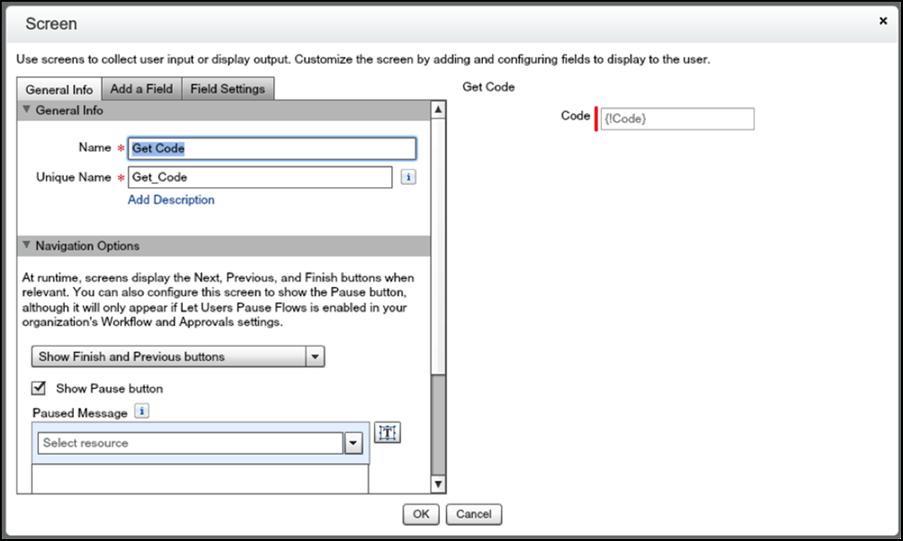 Configure User Authentication 10. Create a decision element with two outcomes.