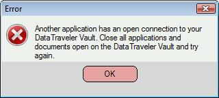 4 TROUBLESHOOTING 4.1 Preventing Data Loss Close all files and applications on the drive prior to DTVaultLock login/logout or system shut down.