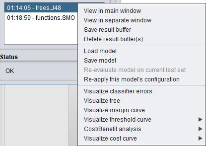 Step 7: output Tree structure (if any) Error rate Confusion matrix Step 8: visualization