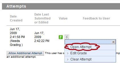 *Bb will automatically create a Grade Center column for any assignments you create so if you use the Grade Center feature make sure