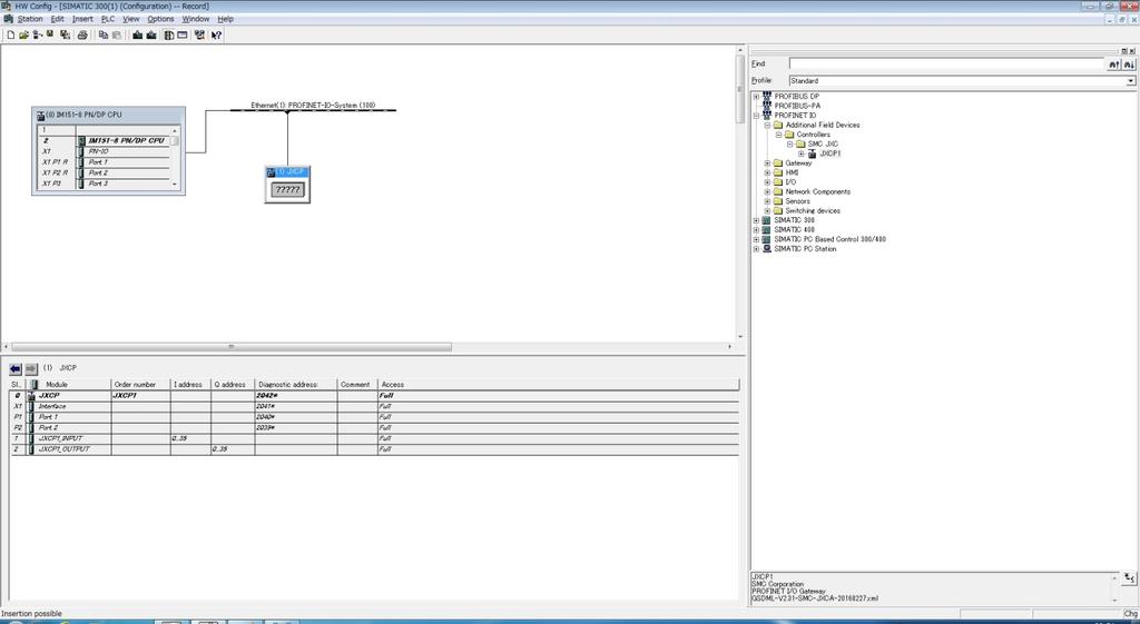 3 Addition of JXCP1 controller to PROFINET network (1) Start [HW Config] from STEP7(SIMATIC Manager). (Refer to 4.2(1).