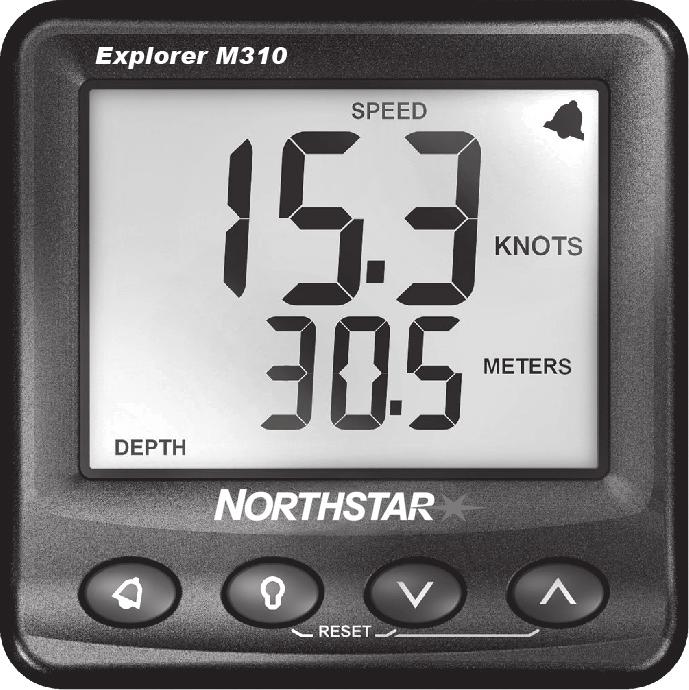 1 Introduction The Explorer M310 measures and displays speed, water depth and water temperature.