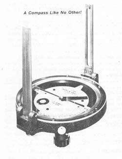 Direction Measuring Equipment Compass Length of the needle was a factor in accuracy This one was developed by F.