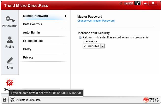 Privacy DirectPass provides automatic feedback to Trend Micro upon login usage patterns when logins fail for complicated multi-layer logins, so Trend Micro can update its login rules.