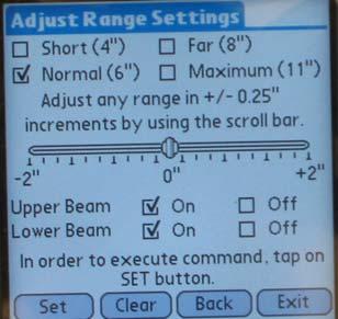 5.3 Adjust Sensor If from Adjust Fitting Drop Down Menu user chooses Adjust Sensor Settings Screen (Figure 5l) will appear.