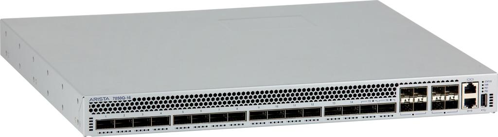 7050 Series 40G Data Center Switches Data Sheet Product Highlights Performance 7050Q-16: 16x40GbE and 8x10GbE ports 1.