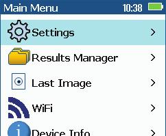 Pressing Menu > Setting C > Capture D displays the Capture settings menu.