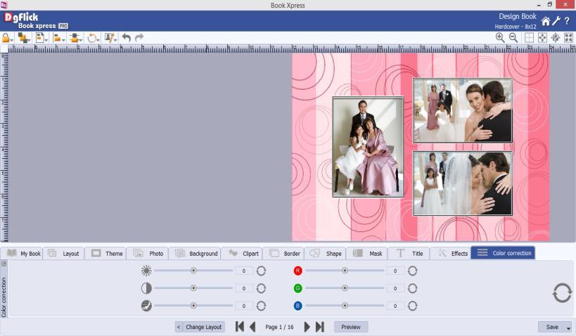 Design Book window Layout tab You can filter the layouts from icon. You will find various options to filter layouts. You can double click or drag and drop the layout to apply it on current page.