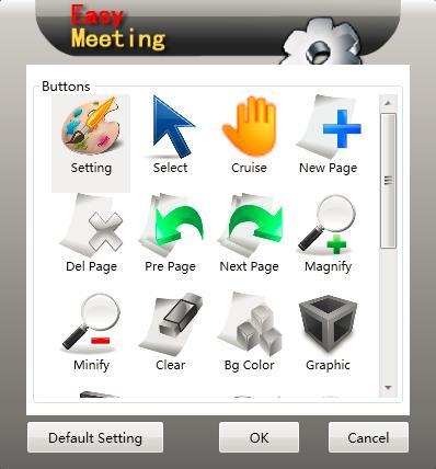 Figure 3-3-5-5-1 Application Forms (1) The button can define which buttons the floating toolbar contains.