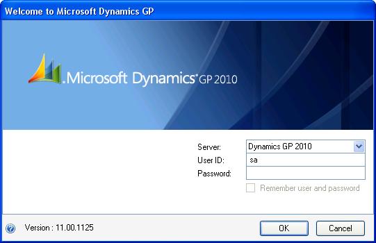 PART 1 THE BASICS Logging in to and quitting Microsoft Dynamics GP If you have trouble starting Microsoft Dynamics GP, contact your network administrator. To log in to Microsoft Dynamics GP: 1.