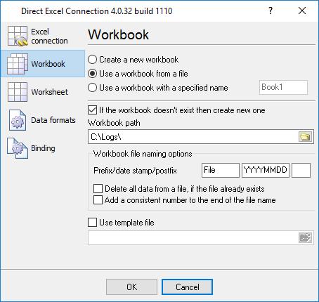 5 Direct Excel Connection plugin at least one instance of Microsoft Excel is running. If there is a running instance, the program will try to connect to it.
