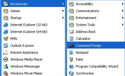184 Modeling and Simulation of Logistics Flows 2 You can also access the Command Prompt from All programs in the Accessories folder. Figure A2.4. The command prompt option in the Accessories folder in Microsoft Windows XP COMMENT A2.