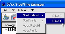 7 Rebuild & Schedule Drive Verify This chapter describes the procedures for the following procedures: Manually start or abort a Rebuild operation Manually start or abort a Verify operation Schedule