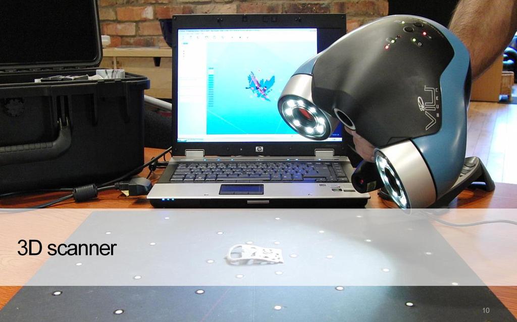 A 3D scanner is a device that analyses a realworld object or environment to collect data on its shape and