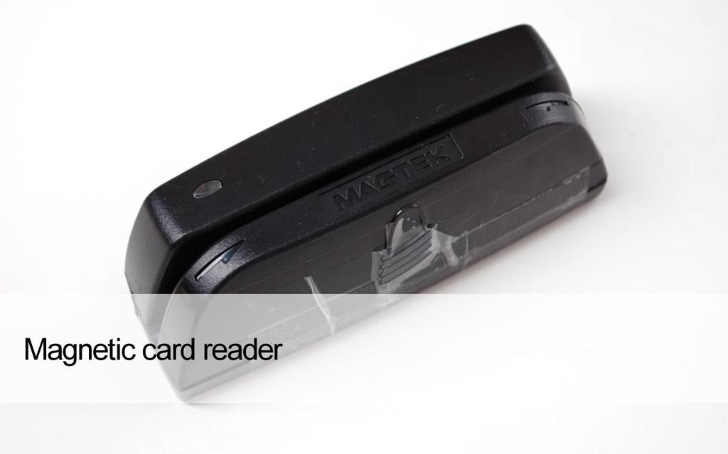 Magnetic card readers are used to read credit cards, identification cards, ATM cards, and any other card that has a