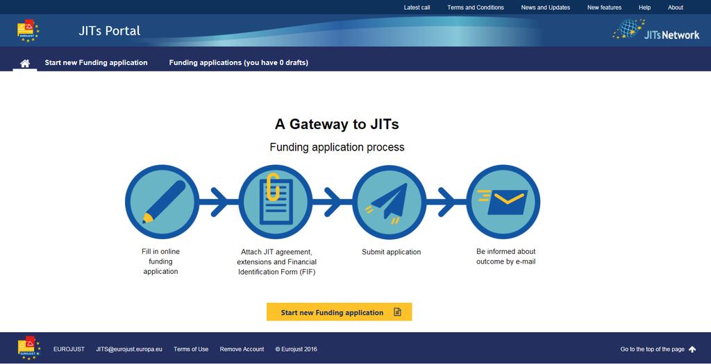 JITs Portal 9 You will be redirected to the home page of the authenticated area. Figure 2.