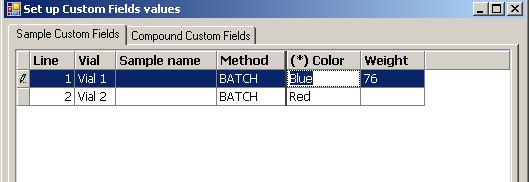 Custom Fields 6 Specifying Custom Fields Values Specifying Custom Fields Values The specific values of the predefined custom fields depend on the actual sequence.