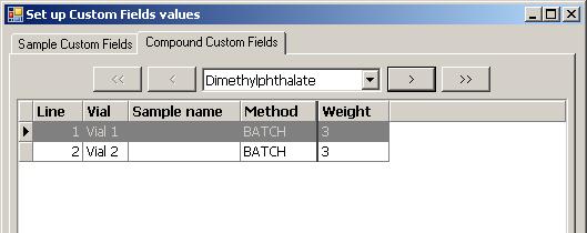 6 Custom Fields Specifying Custom Fields Values To provide compound custom fields values: 1 Select the Compound Custom Fields tab.