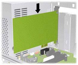 7. If you are not installing a new expansion card, install an expansion slot cover to close the open slot.