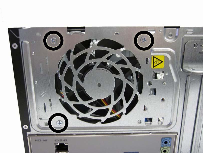 System Fan Description Spare part number Chassis fan for use in EMEA, North American, and Latin American regions; not for Brazil 657103-001 Chassis fan for use in Brazil 514238-001 434645-001 1.