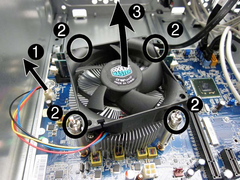 Fan Sink Assembly Description Spare part number Fan sink for use in models with Intel processors 667727-001 Fan sink for use in models with AMD processors 657402-001 1.